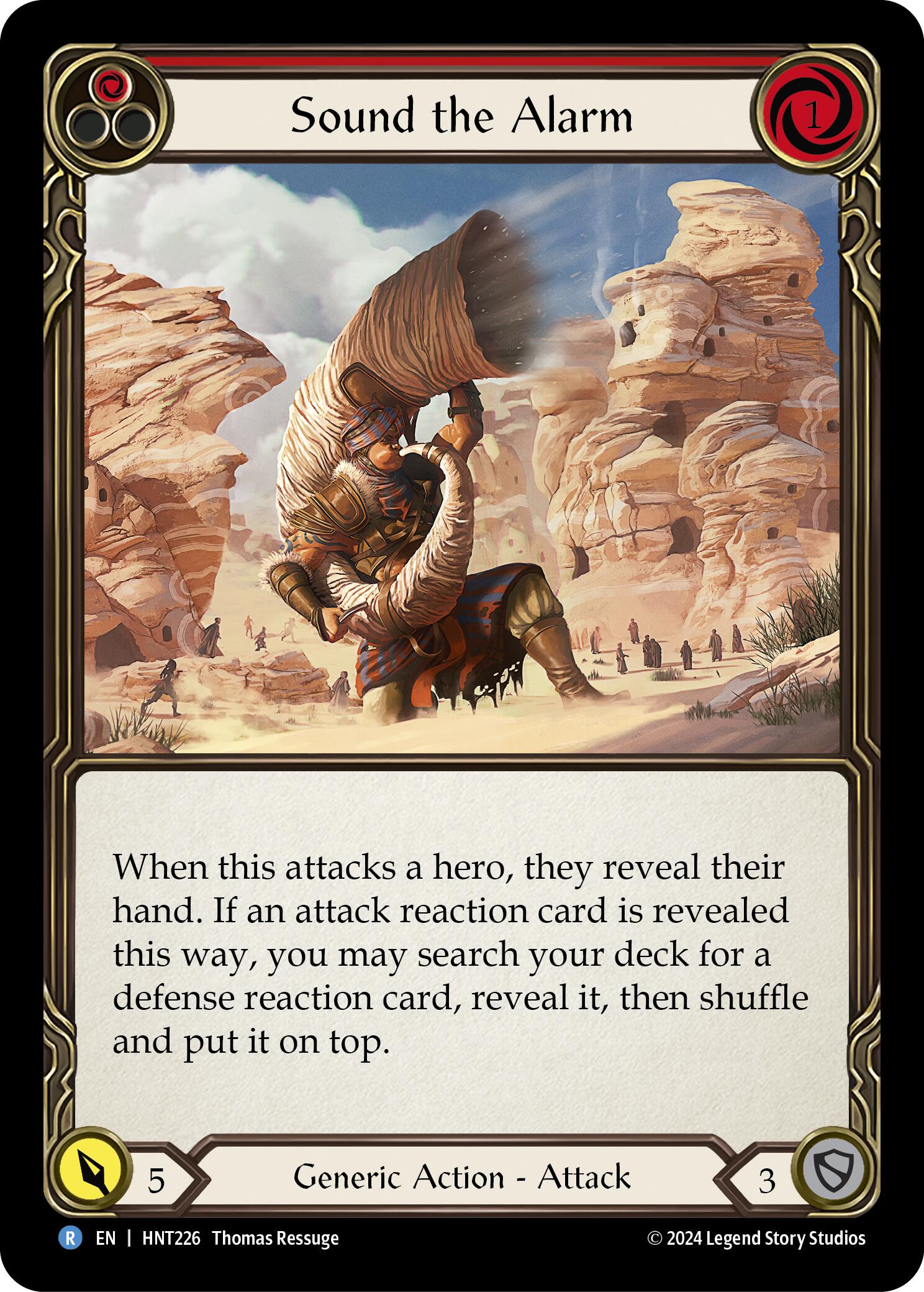 Sound the Alarm (Red) [HNT226] (The Hunted)  Rainbow Foil | The CG Realm