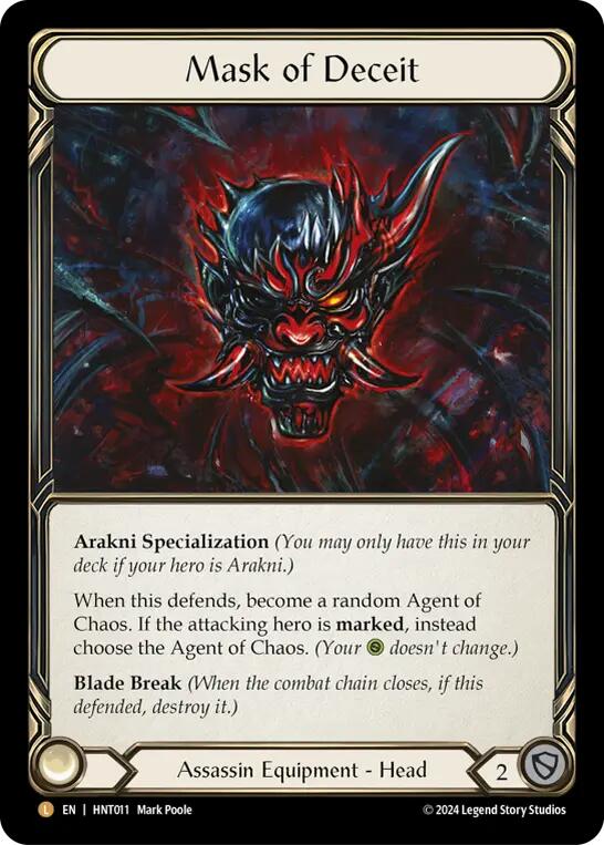 Mask of Deceit [HNT011] (The Hunted)  Rainbow Foil | The CG Realm