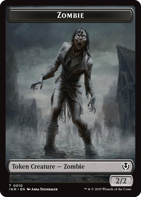 Zombie (0010) // Blood Double-Sided Token (INR-10 // 21) - Innistrad Remastered
