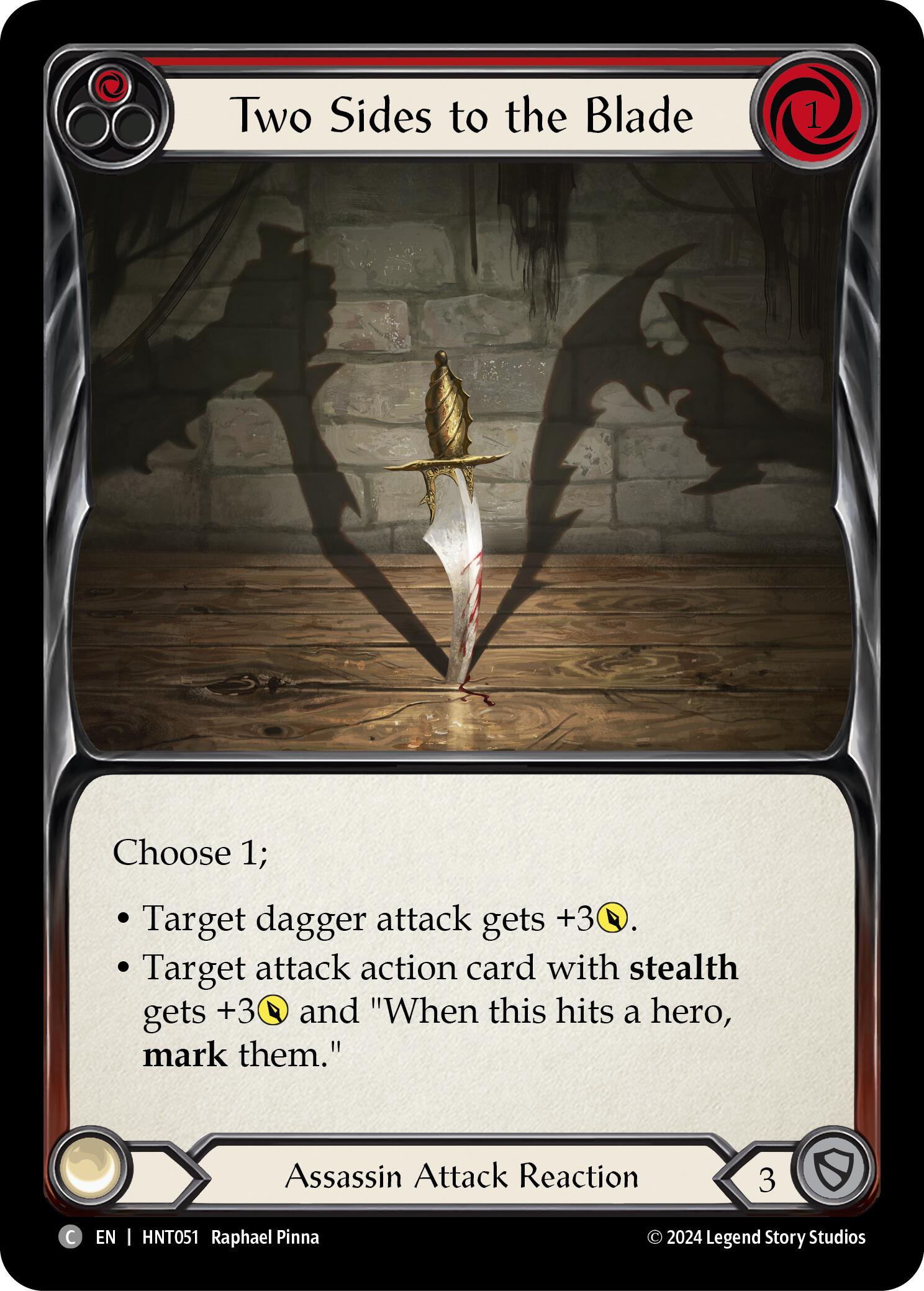 Two Sides to the Blade [HNT051] (The Hunted)  Rainbow Foil | The CG Realm