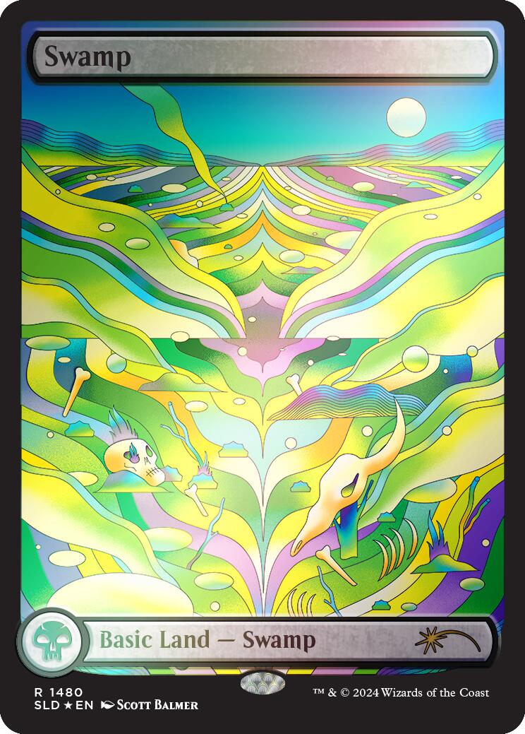 Swamp (1480) (Rainbow Foil) [Secret Lair Drop Series] | The CG Realm