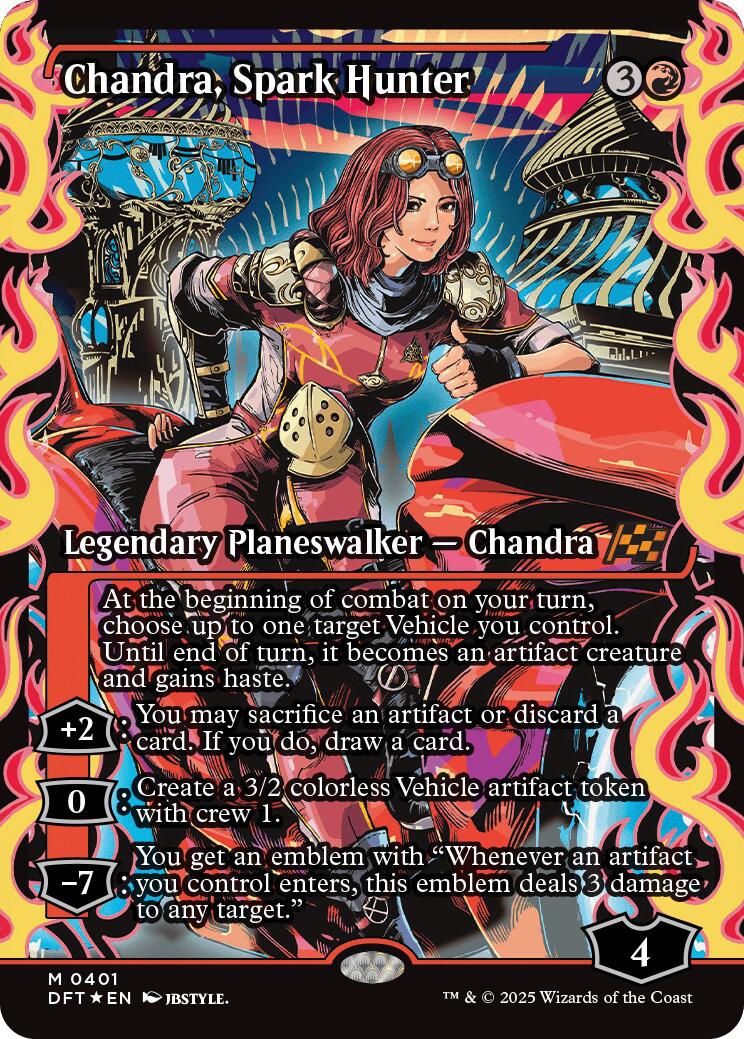 Chandra, Spark Hunter (Showcase) (Japanese) [Aetherdrift] | The CG Realm