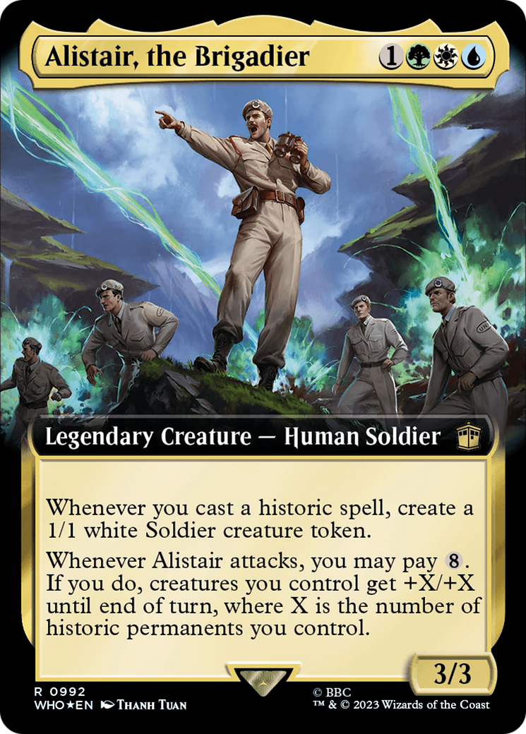 Alistair, the Brigadier (Extended Art) (Surge Foil) [Doctor Who] | The CG Realm
