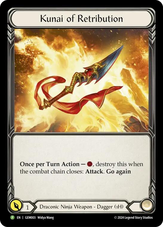 Kunai of Retribution [GEM003] (GEM Pack 1)  Cold Foil | The CG Realm