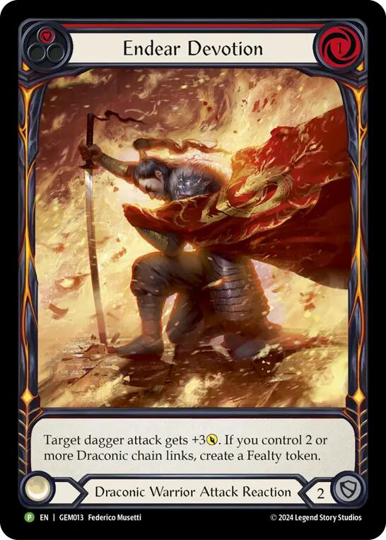 Endear Devotion [GEM013] (GEM Pack 1)  Rainbow Foil | The CG Realm