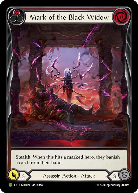 Mark of the Black Widow [GEM021] (GEM Pack 1)  Rainbow Foil | The CG Realm
