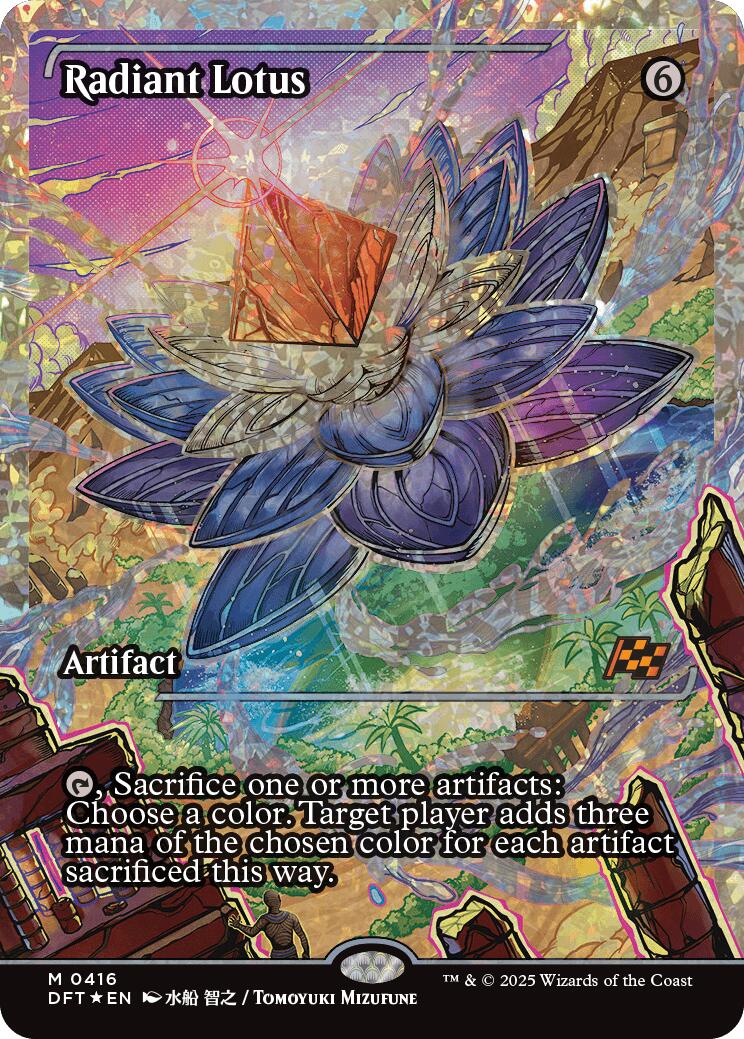 Radiant Lotus (Showcase Fracture Foil) (Japanese) [Aetherdrift] | The CG Realm