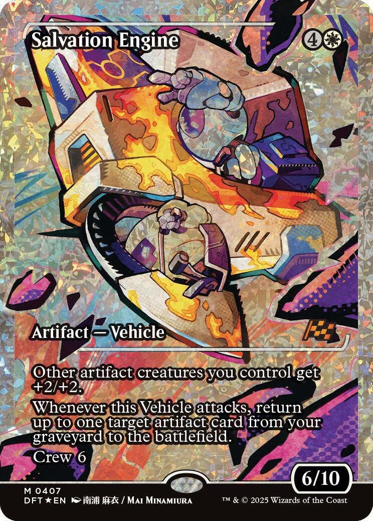 Salvation Engine (Showcase Fracture Foil) (Japanese) [Aetherdrift] | The CG Realm