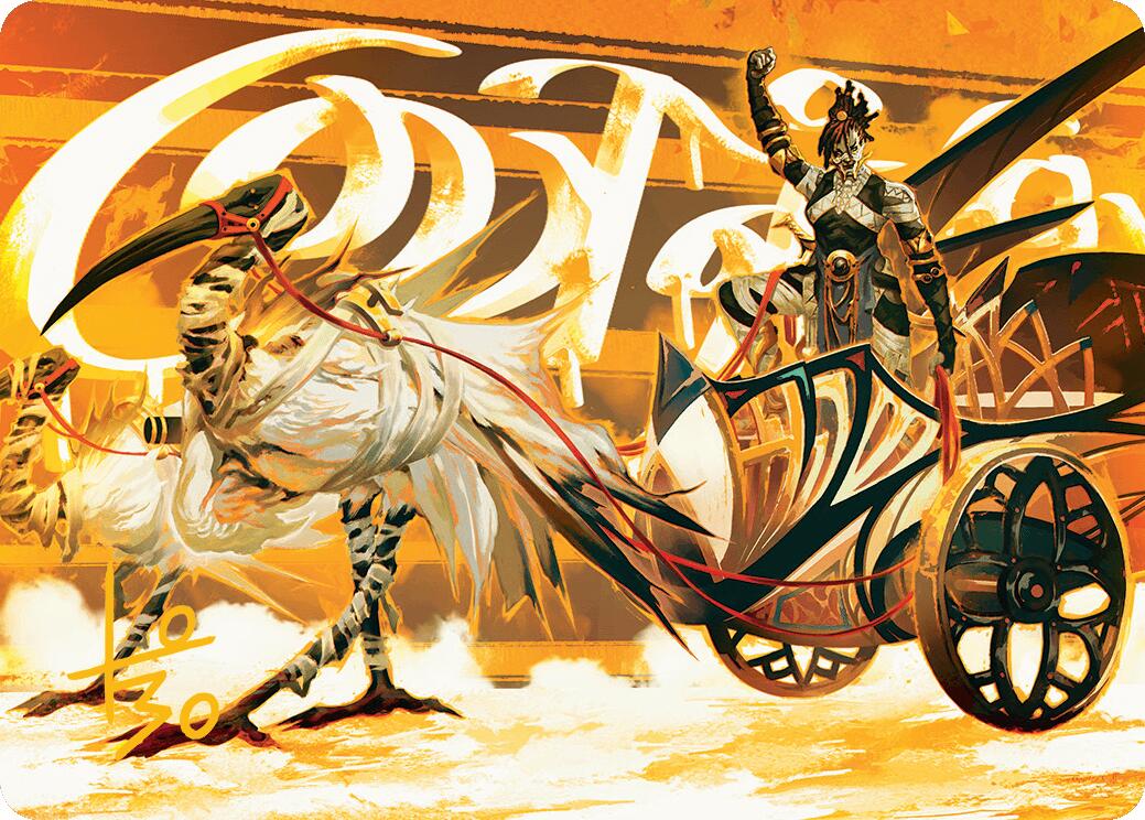 Skyseer's Chariot Art Card (Gold-Stamped Signature) [Aetherdrift Art Series] | The CG Realm