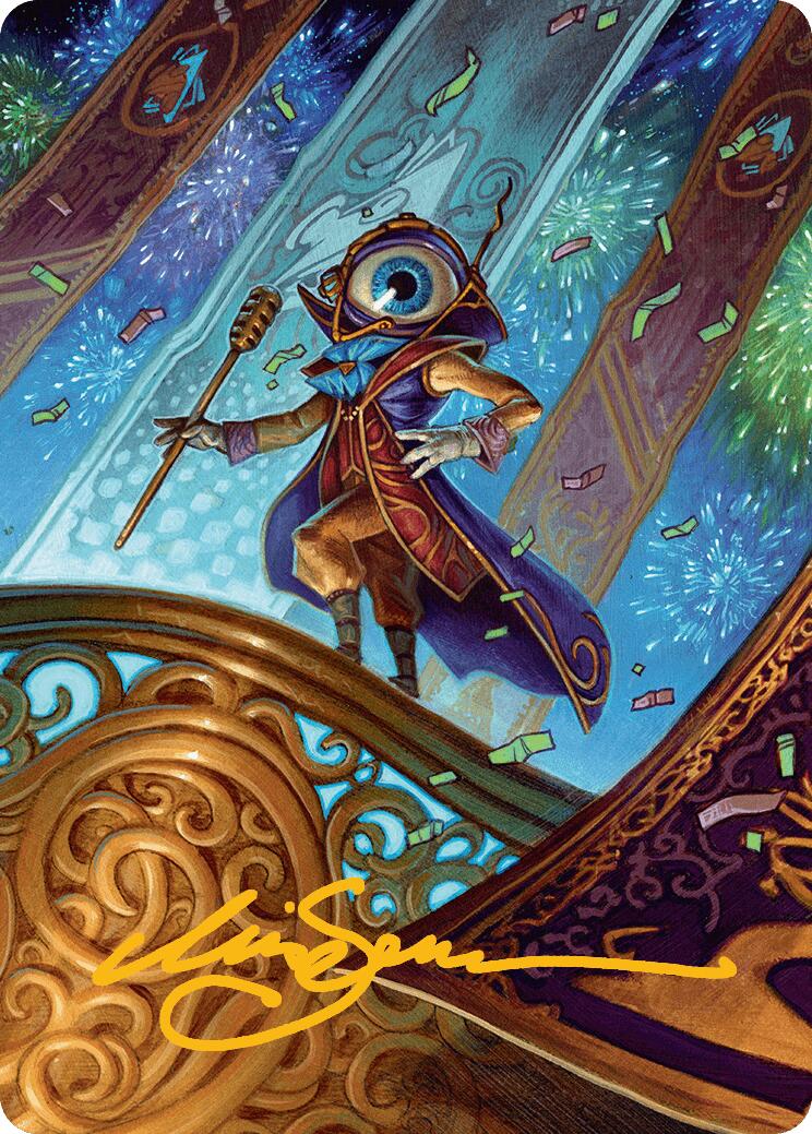 Vnwxt, Verbose Host Art Card (Gold-Stamped Signature) [Aetherdrift Art Series] | The CG Realm