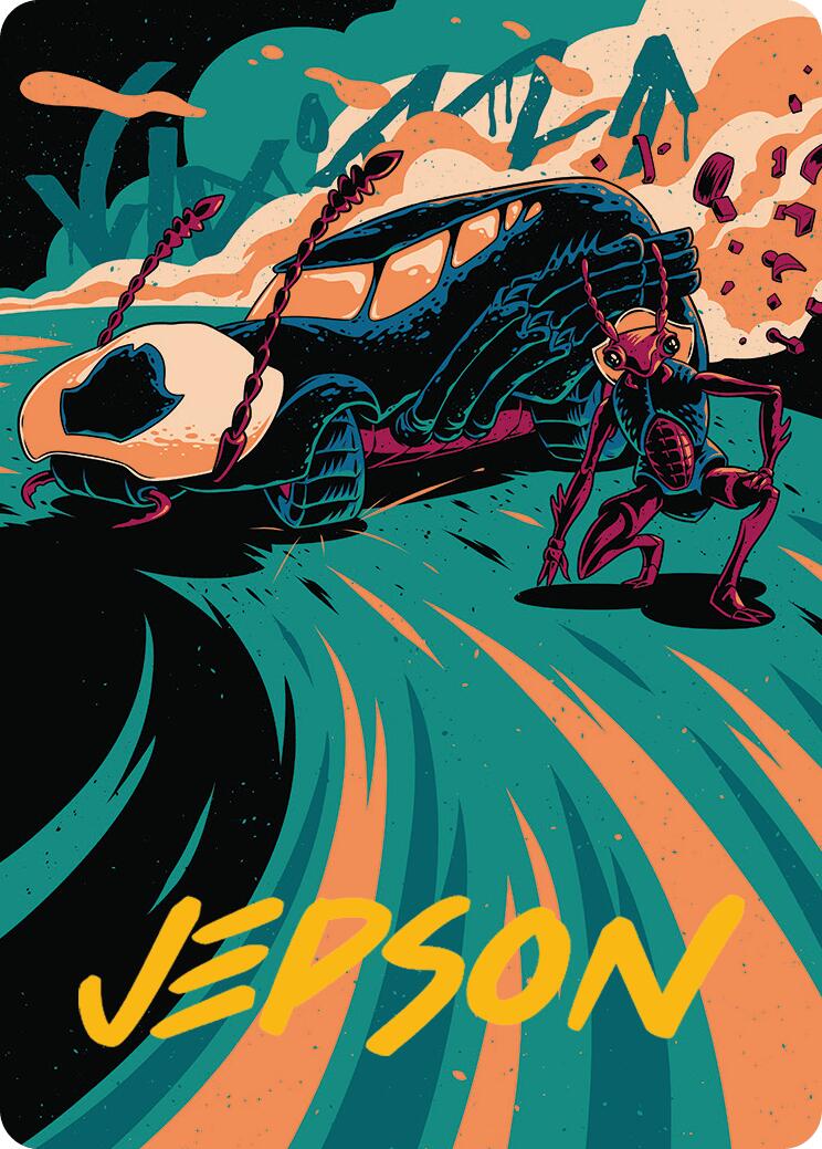 Carrion Cruiser Art Card (Gold-Stamped Signature) [Aetherdrift Art Series] | The CG Realm