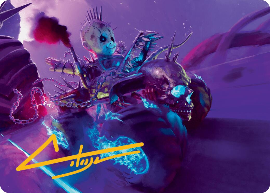 Pactdoll Terror Art Card (Gold-Stamped Signature) [Aetherdrift Art Series] | The CG Realm
