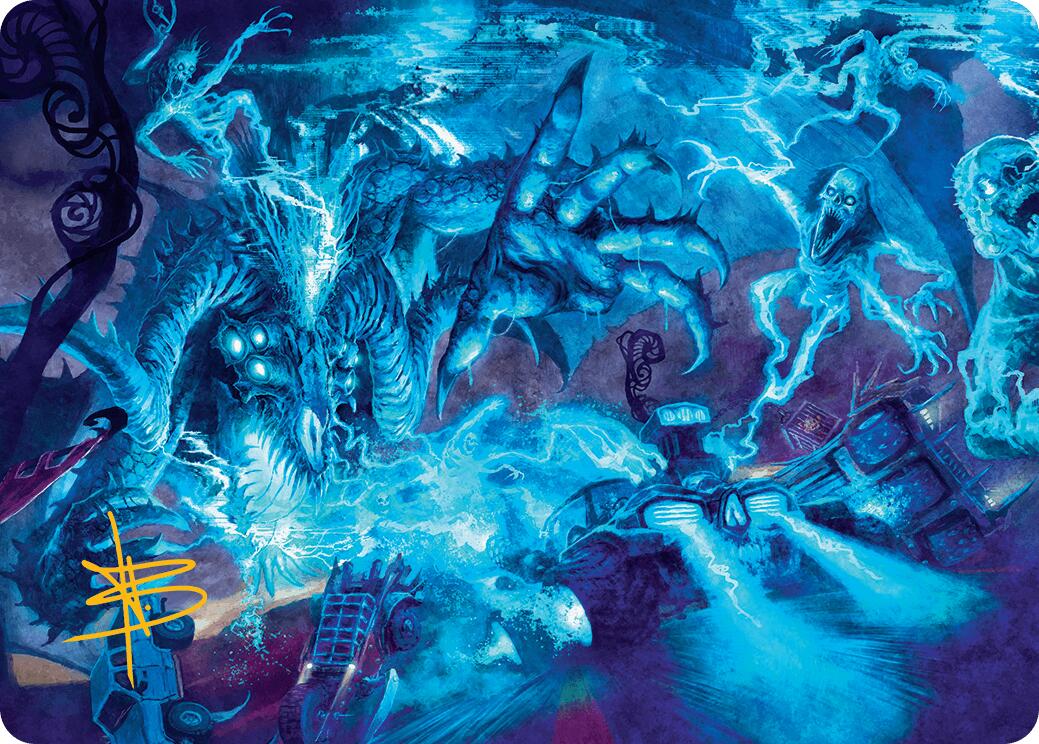 The Speed Demon Art Card (Gold-Stamped Signature) [Aetherdrift Art Series] | The CG Realm