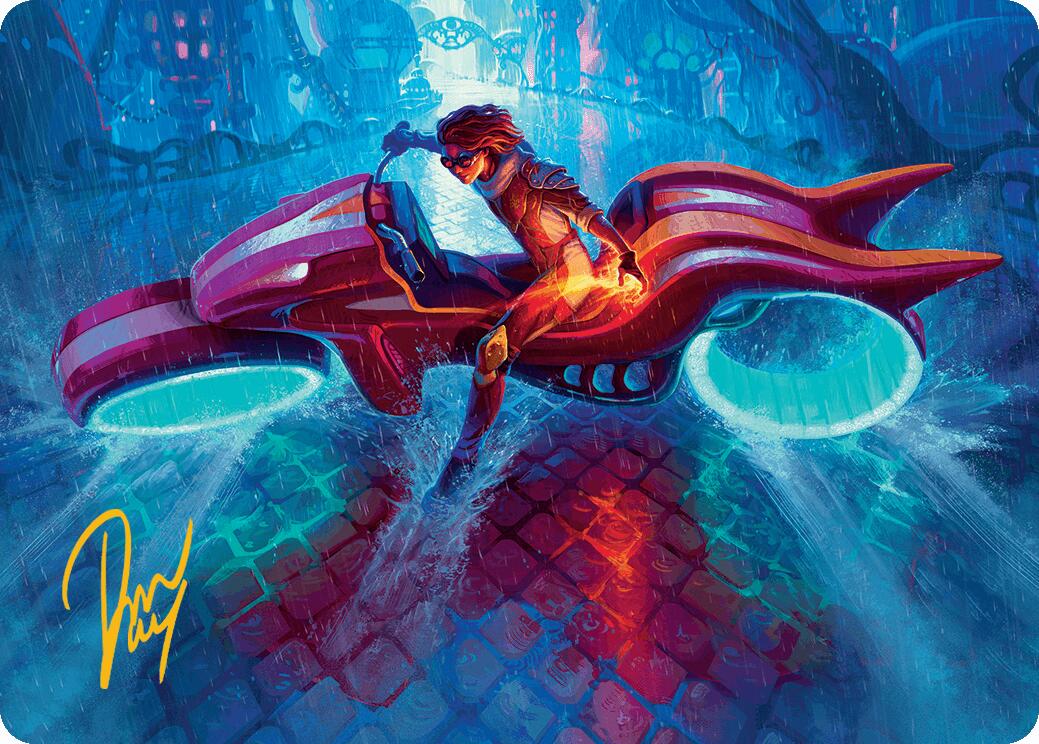 Chandra, Spark Hunter Art Card (Gold-Stamped Signature) [Aetherdrift Art Series] | The CG Realm