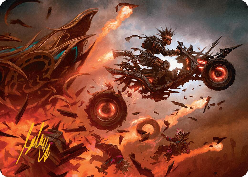 Gastal Blockbuster Art Card (Gold-Stamped Signature) [Aetherdrift Art Series] | The CG Realm