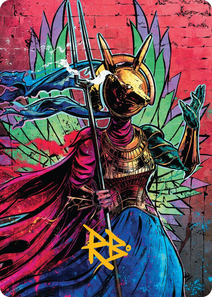 Hazoret, Godseeker Art Card (Gold-Stamped Signature) [Aetherdrift Art Series] | The CG Realm