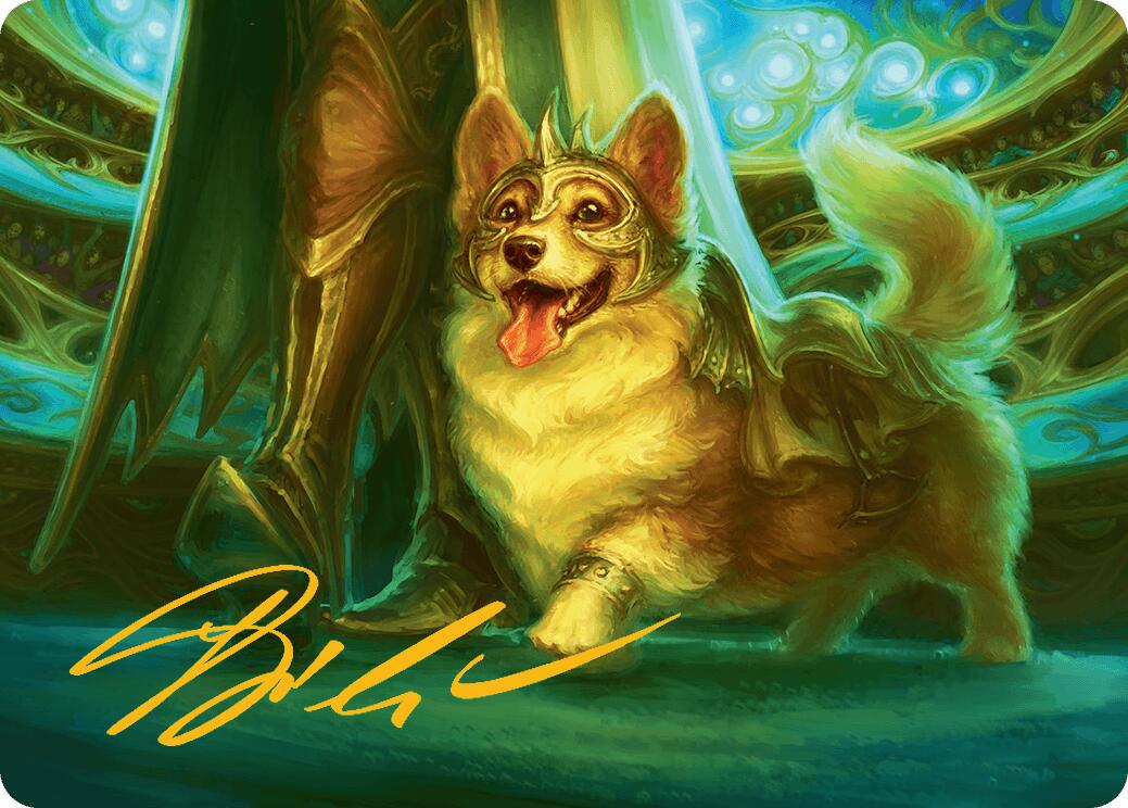 District Mascot Art Card (30/54) (Gold-Stamped Signature) [Aetherdrift Art Series] | The CG Realm