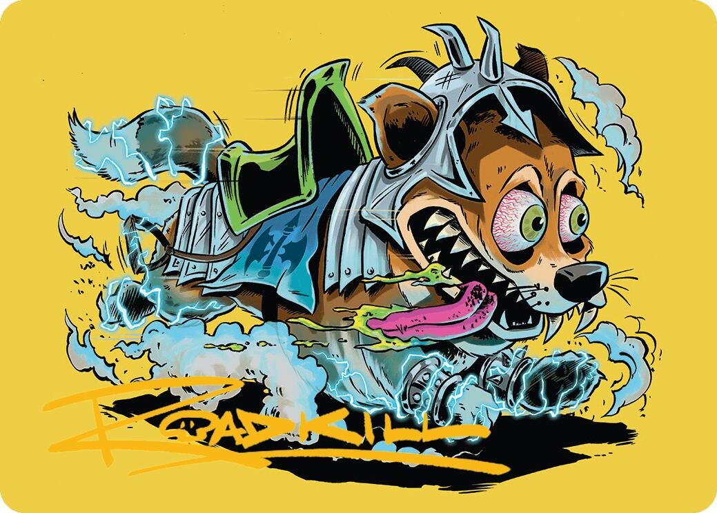 District Mascot Art Card (50/54) (Gold-Stamped Signature) [Aetherdrift Art Series] | The CG Realm