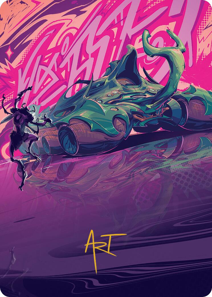 Earthrumbler Art Card (Gold-Stamped Signature) [Aetherdrift Art Series] | The CG Realm