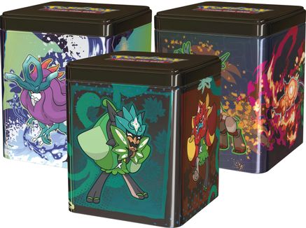 Pokemon Stacking Tins:Treasures of Ruin, Paradox Pokémon, Ogerpon[Set of 3]