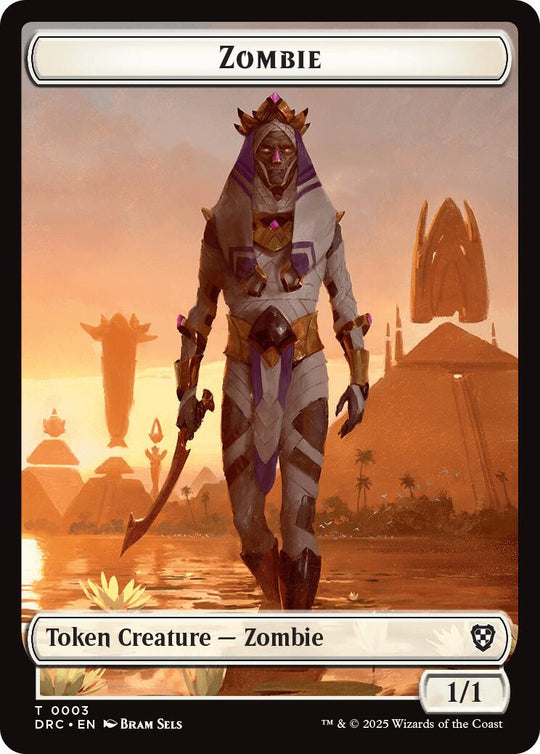 Champion of Wits // Zombie (0003) Double-Sided Token (DRC-5 // 3) - Commander: Aetherdrift