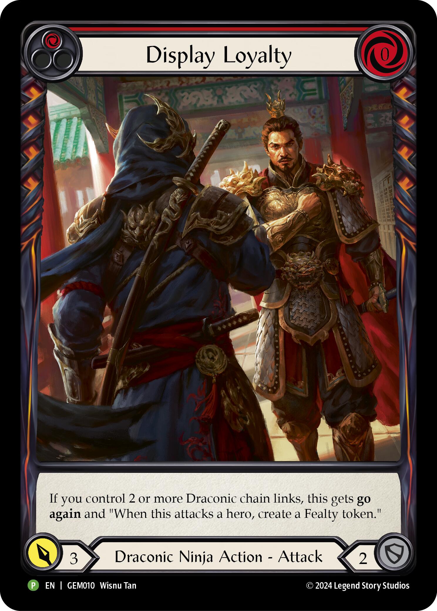 Display Loyalty (Red) [GEM010] (GEM Pack 1)  Rainbow Foil | The CG Realm