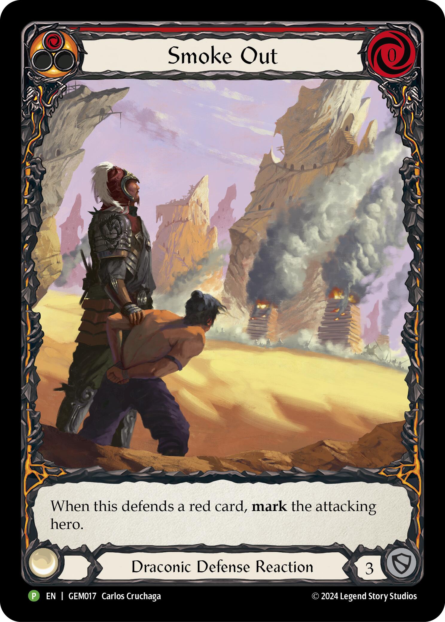 Smoke Out (Red) [GEM017] (GEM Pack 1)  Rainbow Foil | The CG Realm