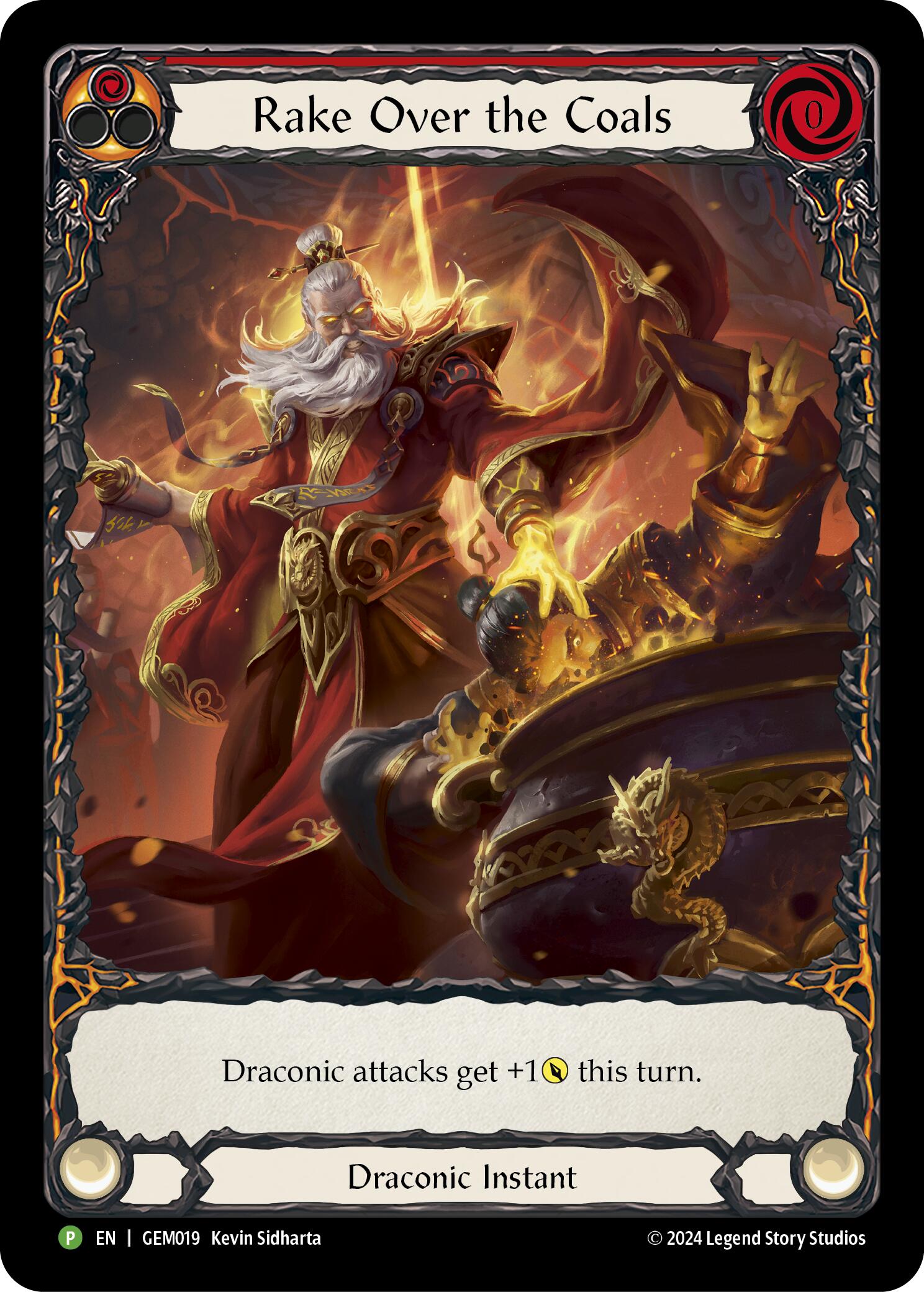 Rake Over the Coals (Red) [GEM019] (GEM Pack 1)  Rainbow Foil | The CG Realm