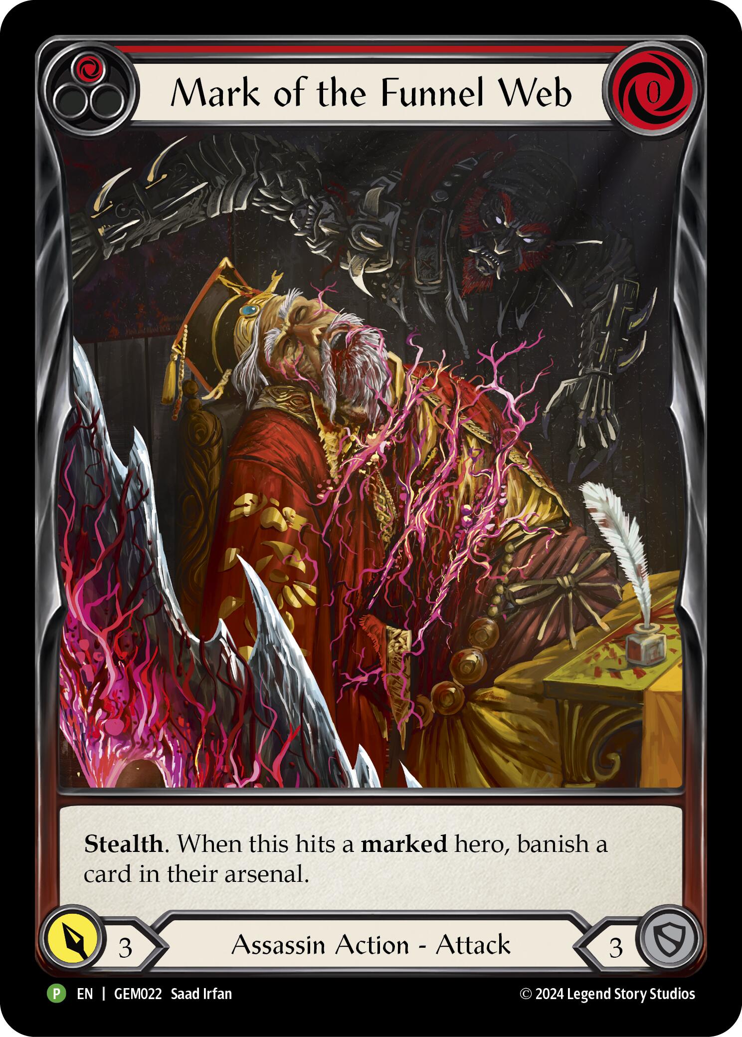 Mark of the Funnel Web (Red) [GEM022] (GEM Pack 1)  Rainbow Foil | The CG Realm
