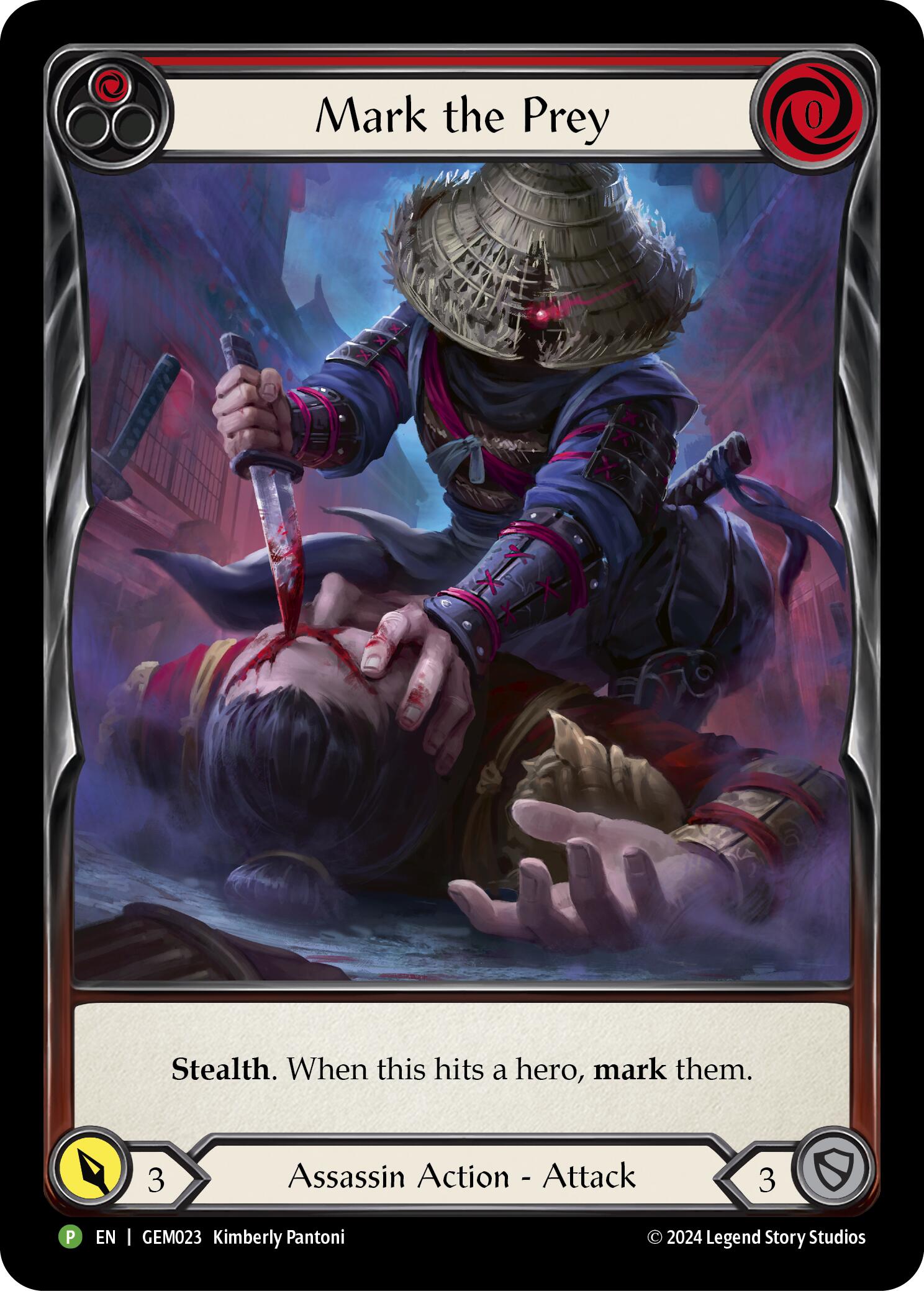 Mark the Prey (Red) [GEM023] (GEM Pack 1)  Rainbow Foil | The CG Realm