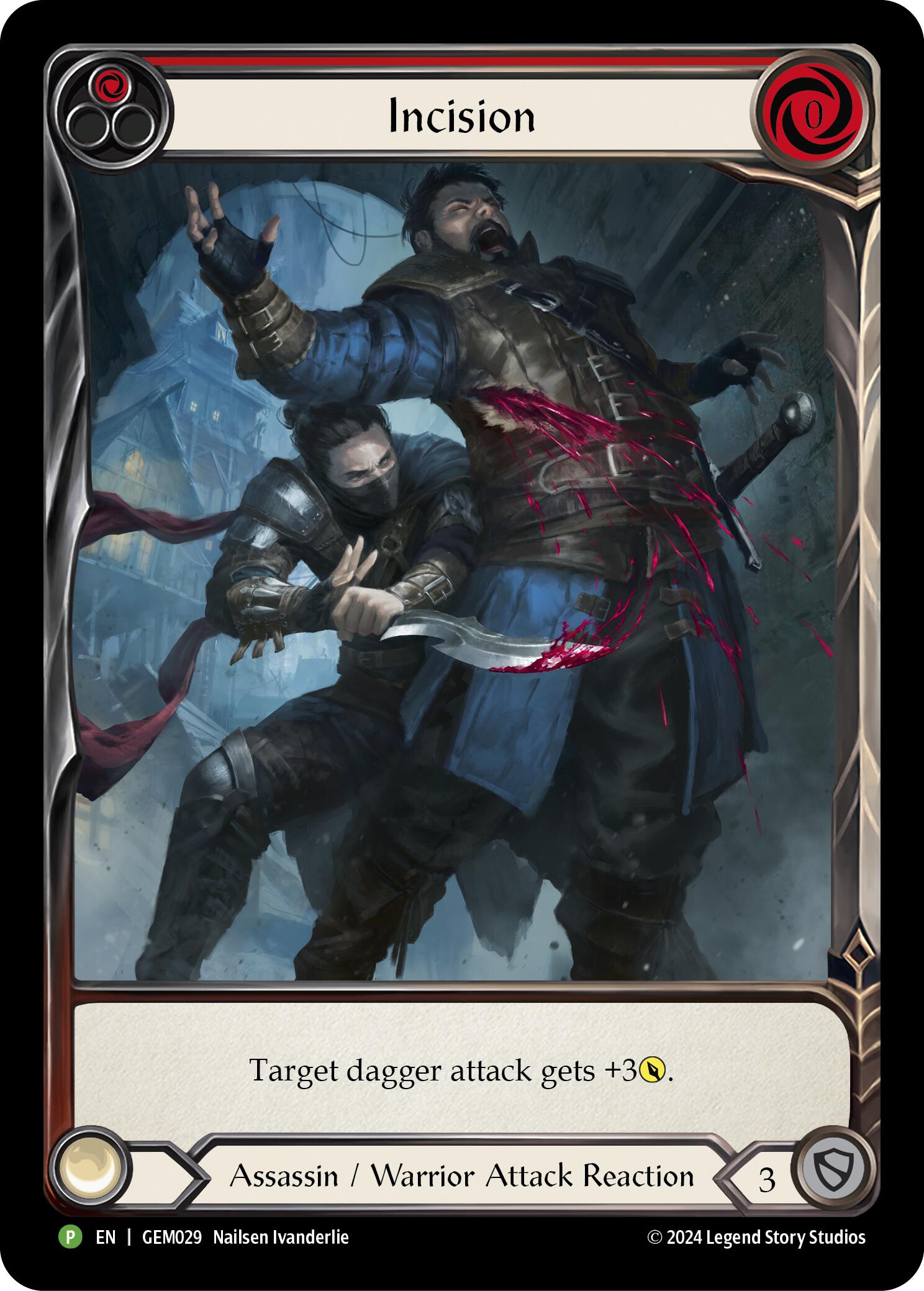Incision (Red) [GEM029] (GEM Pack 1)  Rainbow Foil | The CG Realm