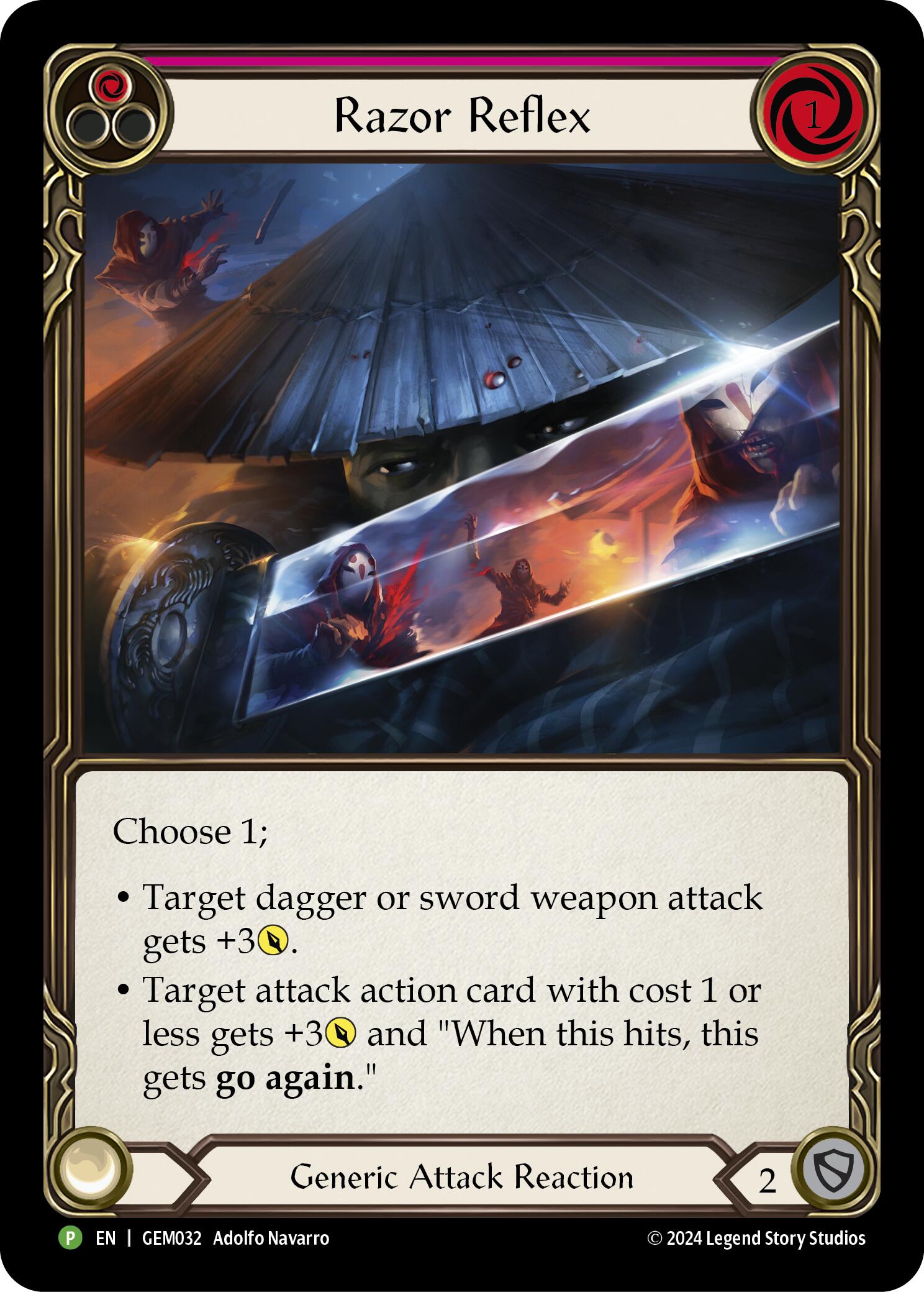 Razor Reflex (Red) [GEM032] (GEM Pack 1)  Rainbow Foil | The CG Realm