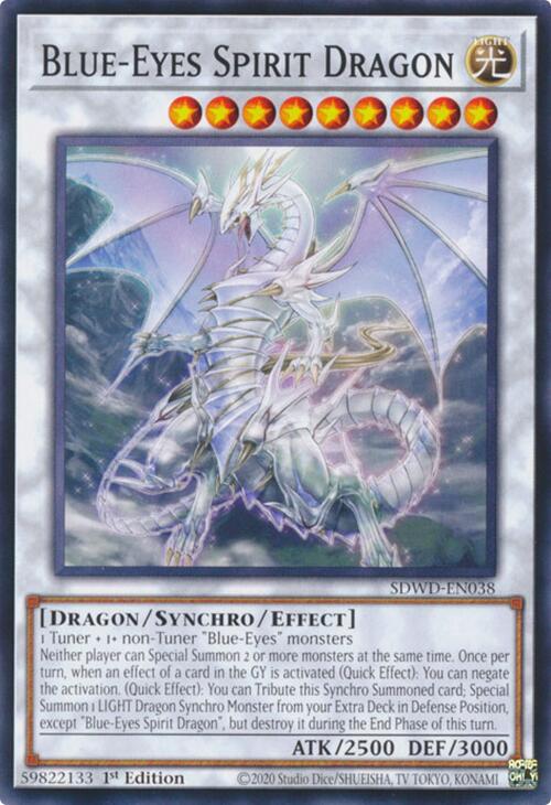Blue-Eyes Spirit Dragon [SDWD-EN038] Common | The CG Realm