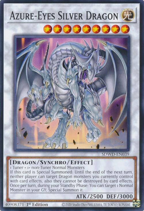 Azure-Eyes Silver Dragon [SDWD-EN039] Common | The CG Realm
