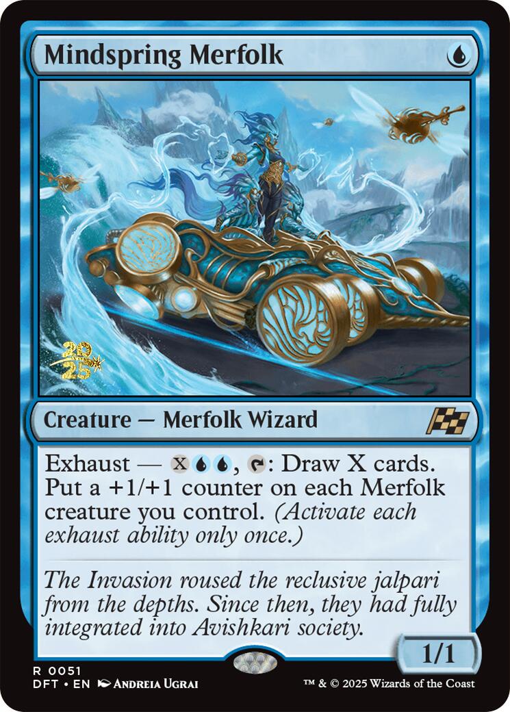 Mindspring Merfolk [Aetherdrift Prerelease Promos] | The CG Realm