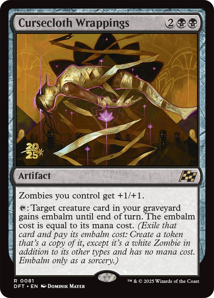 Cursecloth Wrappings [Aetherdrift Prerelease Promos] | The CG Realm