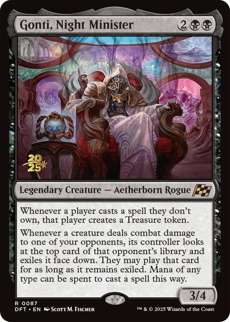 Gonti, Night Minister [Aetherdrift Prerelease Promos] | The CG Realm