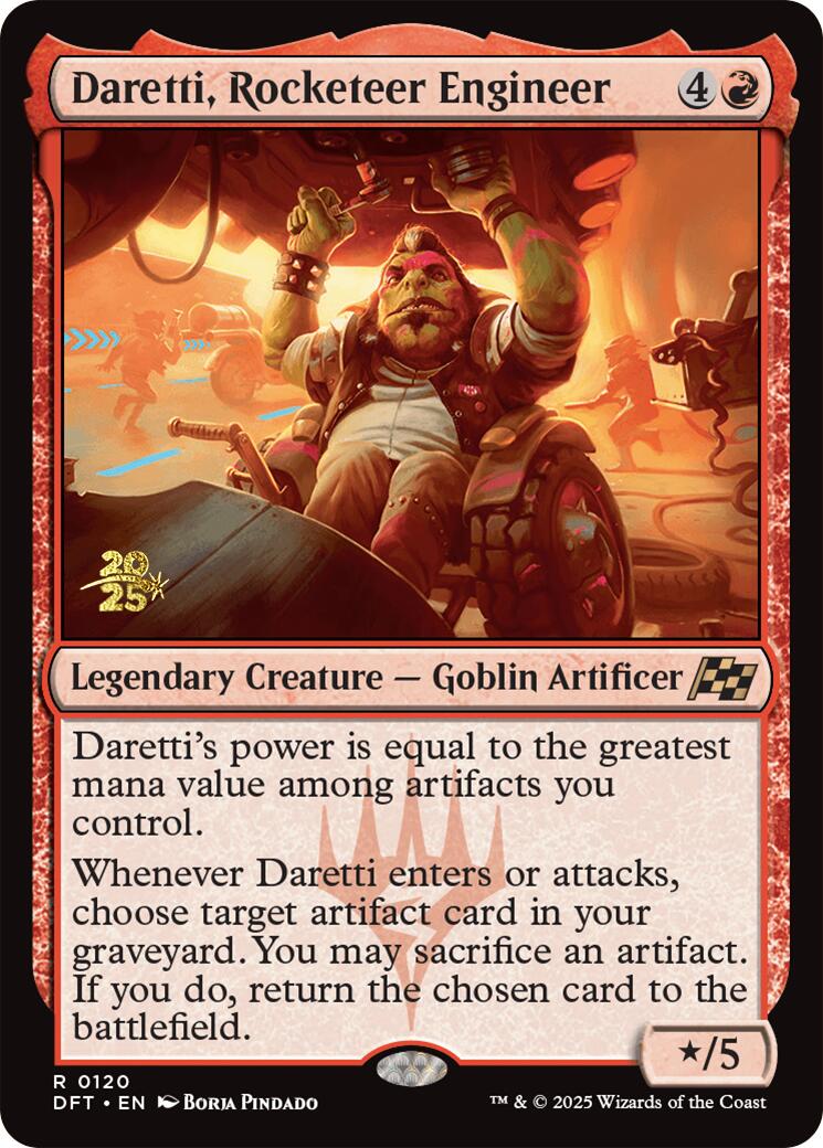 Daretti, Rocketeer Engineer [Aetherdrift Prerelease Promos] | The CG Realm