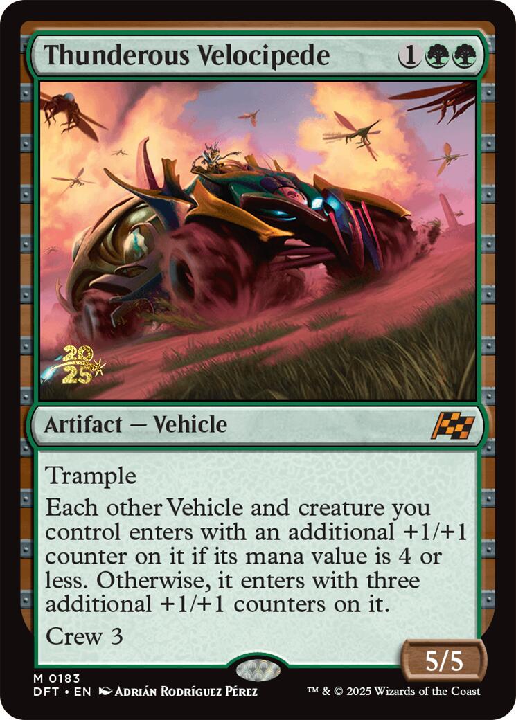 Thunderous Velocipede [Aetherdrift Prerelease Promos] | The CG Realm