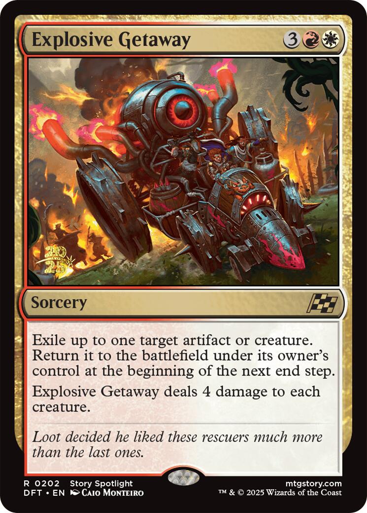Explosive Getaway [Aetherdrift Prerelease Promos] | The CG Realm