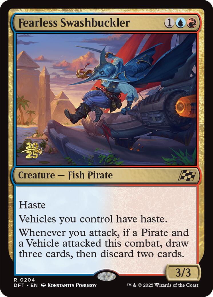 Fearless Swashbuckler [Aetherdrift Prerelease Promos] | The CG Realm