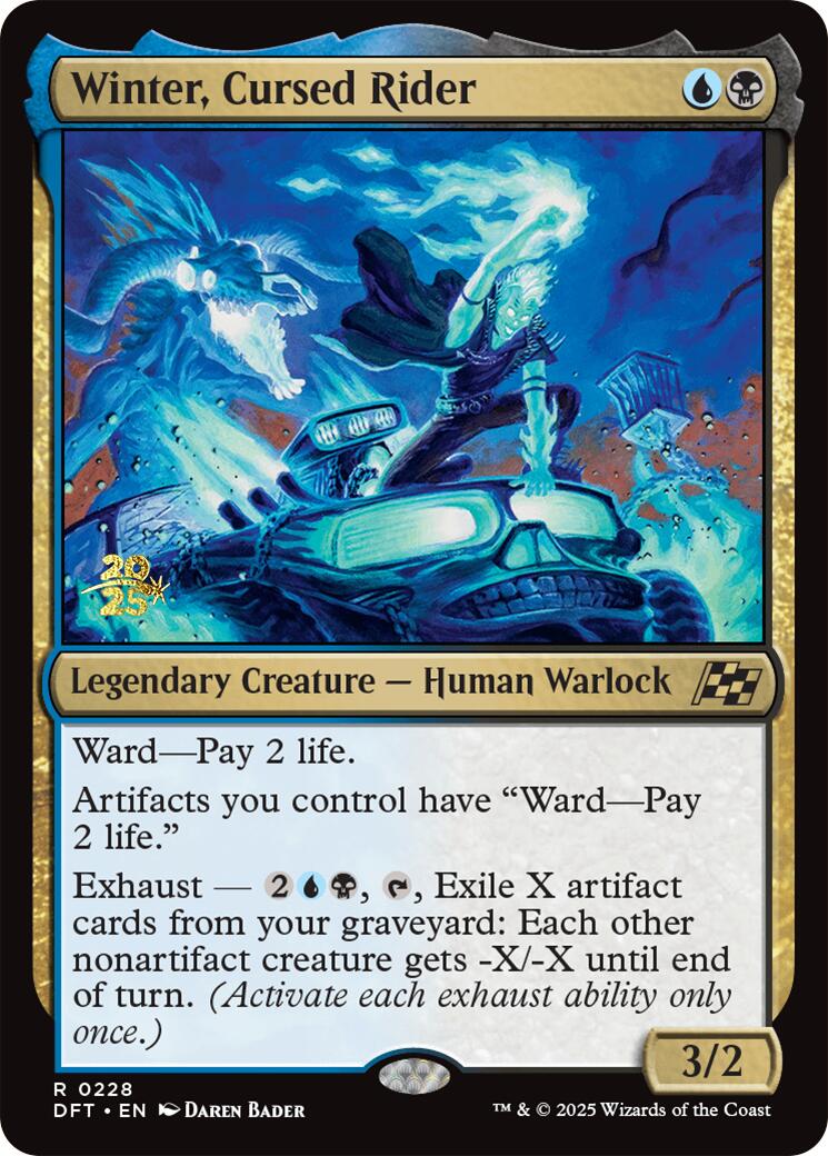 Winter, Cursed Rider [Aetherdrift Prerelease Promos] | The CG Realm