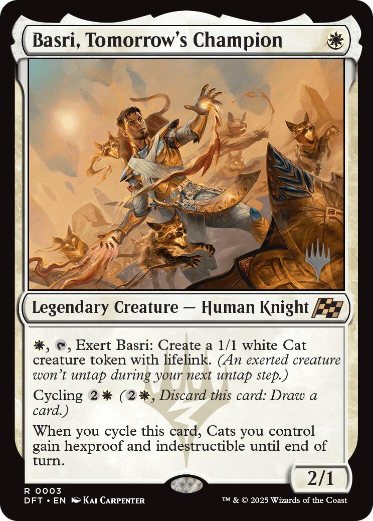 Basri, Tomorrow's Champion (Promo Pack) [Aetherdrift Promos] | The CG Realm
