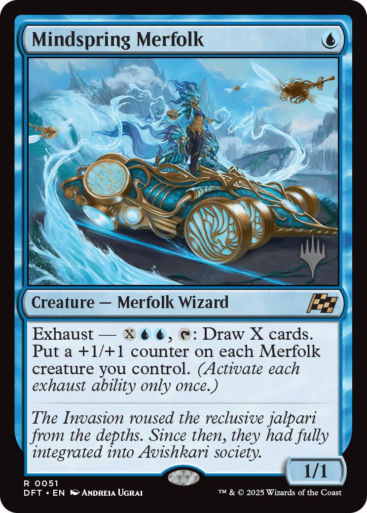 Mindspring Merfolk (Promo Pack) [Aetherdrift Promos] | The CG Realm