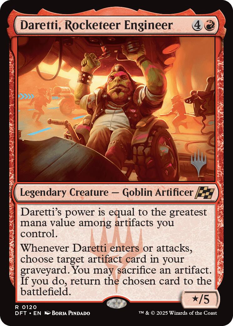 Daretti, Rocketeer Engineer (Promo Pack) [Aetherdrift Promos] | The CG Realm