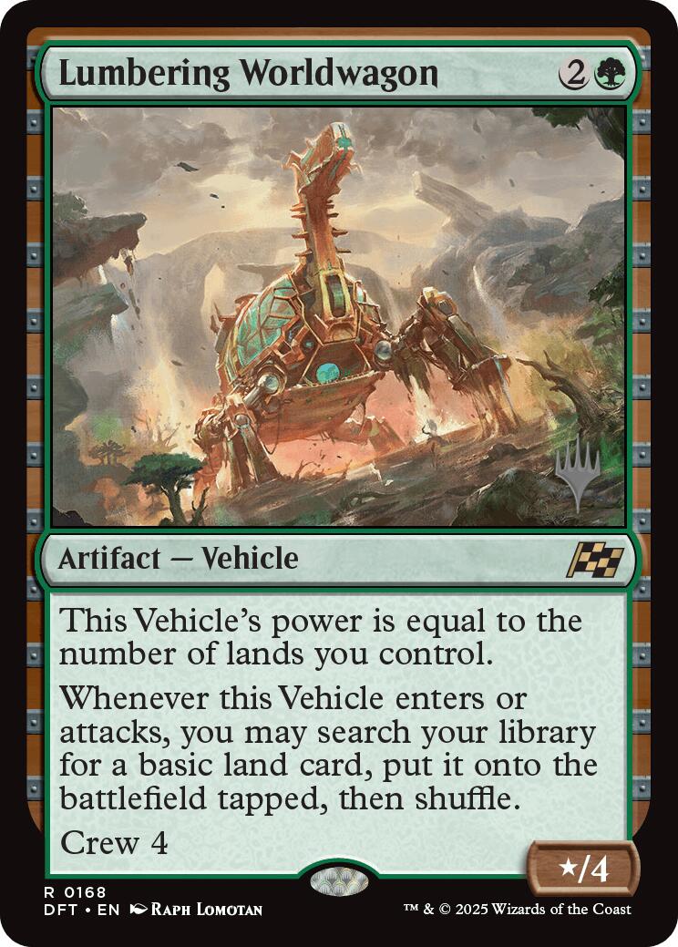 Lumbering Worldwagon (Promo Pack) [Aetherdrift Promos] | The CG Realm
