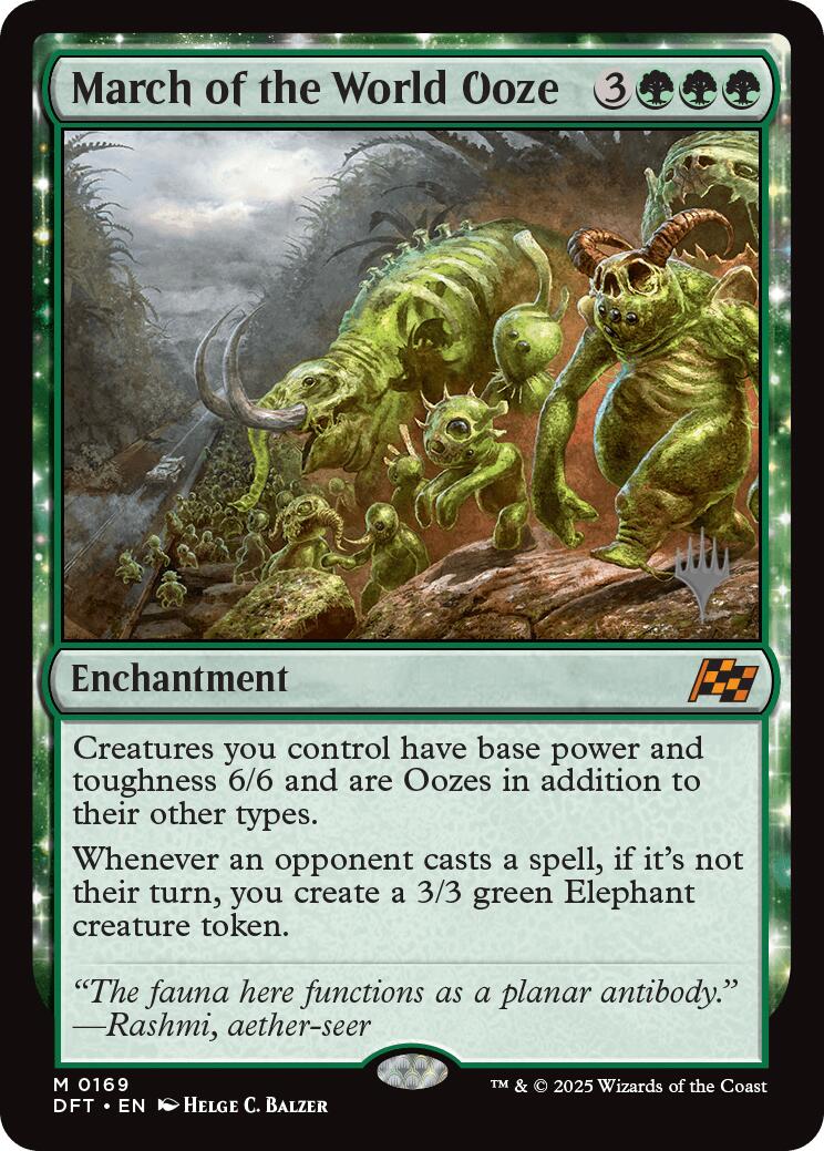 March of the World Ooze (Promo Pack) [Aetherdrift Promos] | The CG Realm