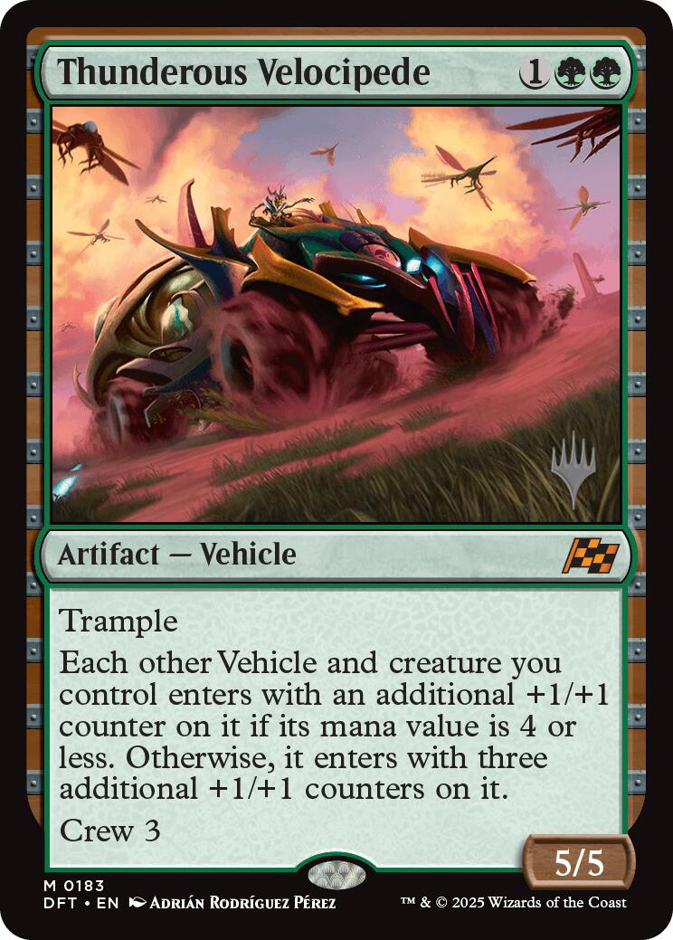 Thunderous Velocipede (Promo Pack) [Aetherdrift Promos] | The CG Realm
