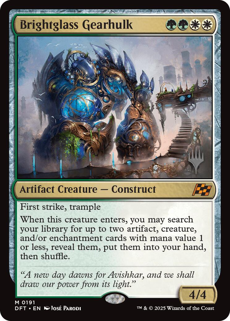 Brightglass Gearhulk (Promo Pack) [Aetherdrift Promos] | The CG Realm