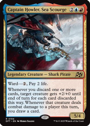 Captain Howler, Sea Scourge (PPDFT-194) - Promo Pack: Aetherdrift Foil